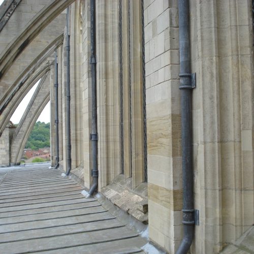 Castle Downpipes - EFL Roofing & Conservation